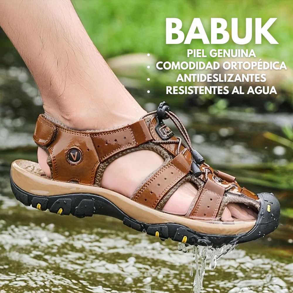 Babuk: Sandalias ortopédicas de cuero - Imagen 2